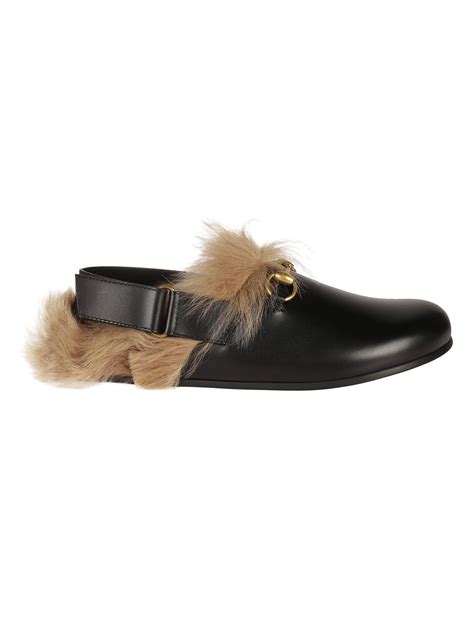 gucci sherling|Gucci black leather slippers.